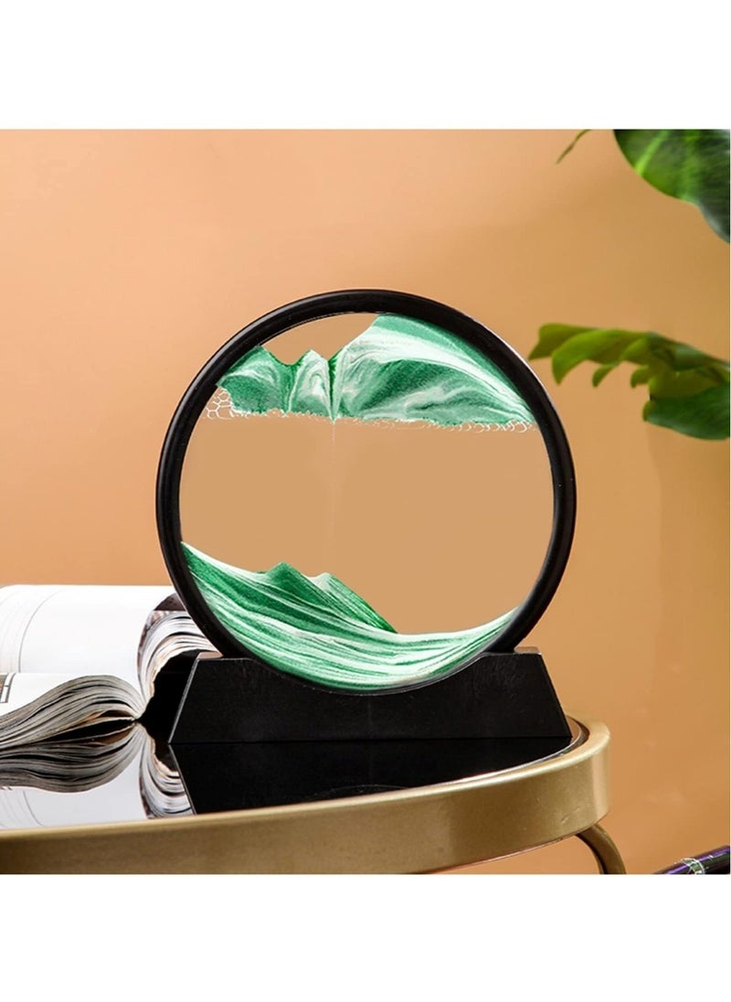 Huitich Moving Sand Art Round Glass for Home Decor Assorted 15 x16Cm  - Image 4