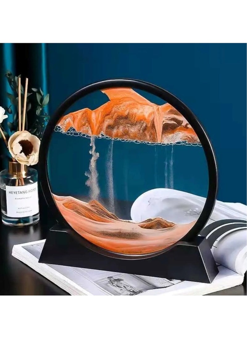 Huitich Moving Sand Art Round Glass for Home Decor Assorted 15 x16Cm  - Image 5