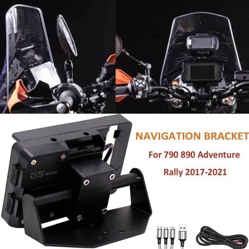 QASULER Motorcycle Phone Holder Mount - Image 5