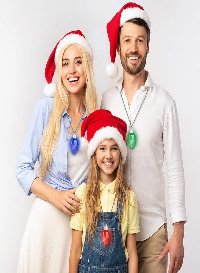 ArtCreativity Light-Up Christmas Bulb Necklaces, Set of 6, Festive Holiday Necklaces in Assorted Colors for Boys and Girls - Image 5