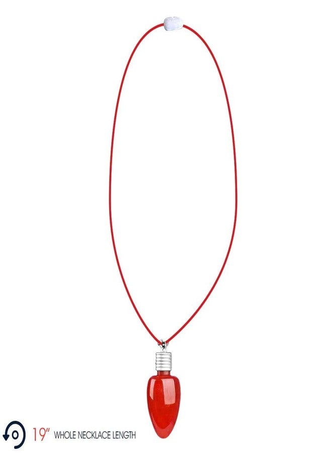 ArtCreativity Light-Up Christmas Bulb Necklaces, Set of 6, Festive Holiday Necklaces in Assorted Colors for Boys and Girls - Image 3