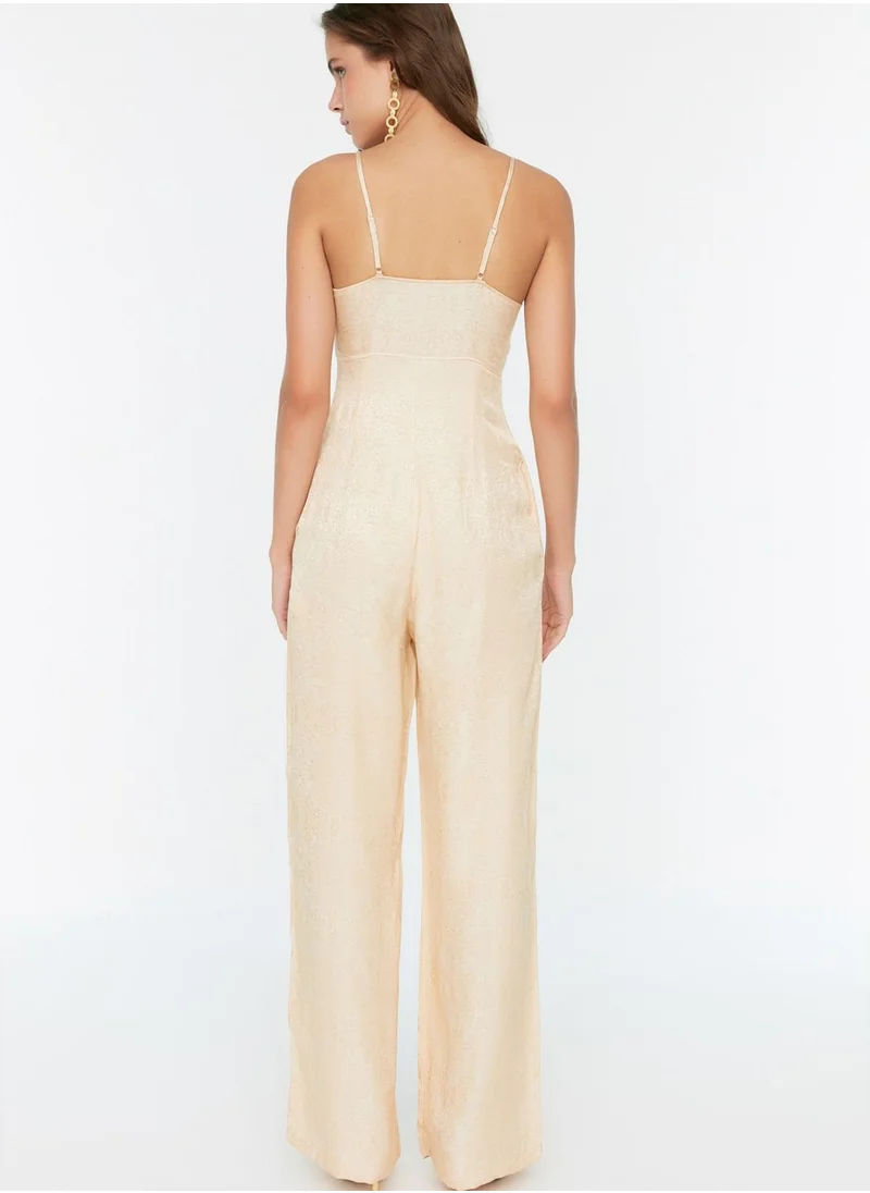 trendyol Strappy Cut Out Detail Jumpsuit