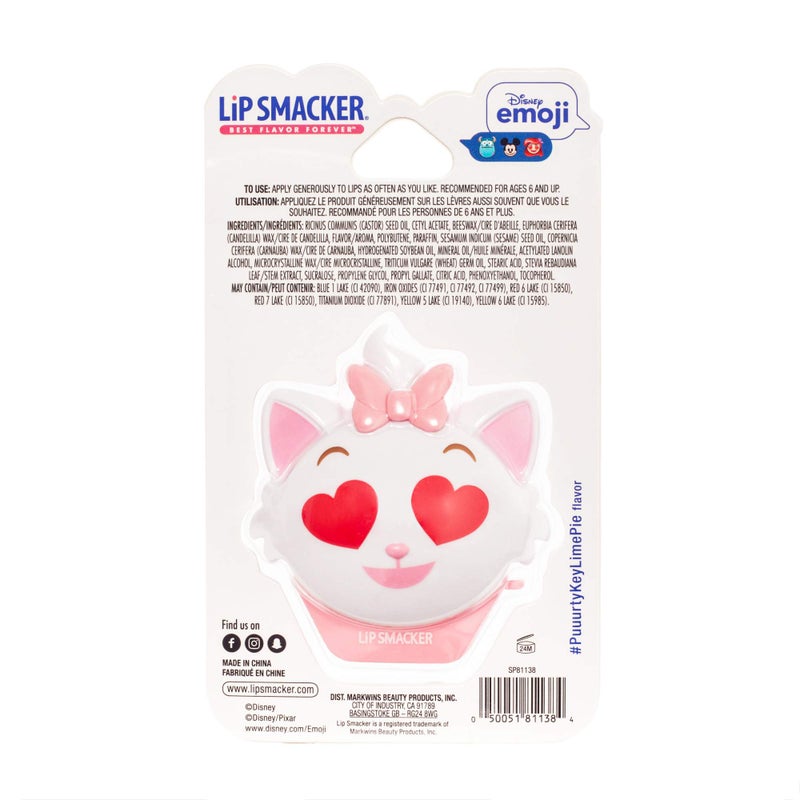 Lip Smacker Disney The Aristocats Marie Emoji Flip Flavored Lip Balm, Key Lime Flavor, Clear, For Kids - Image 2