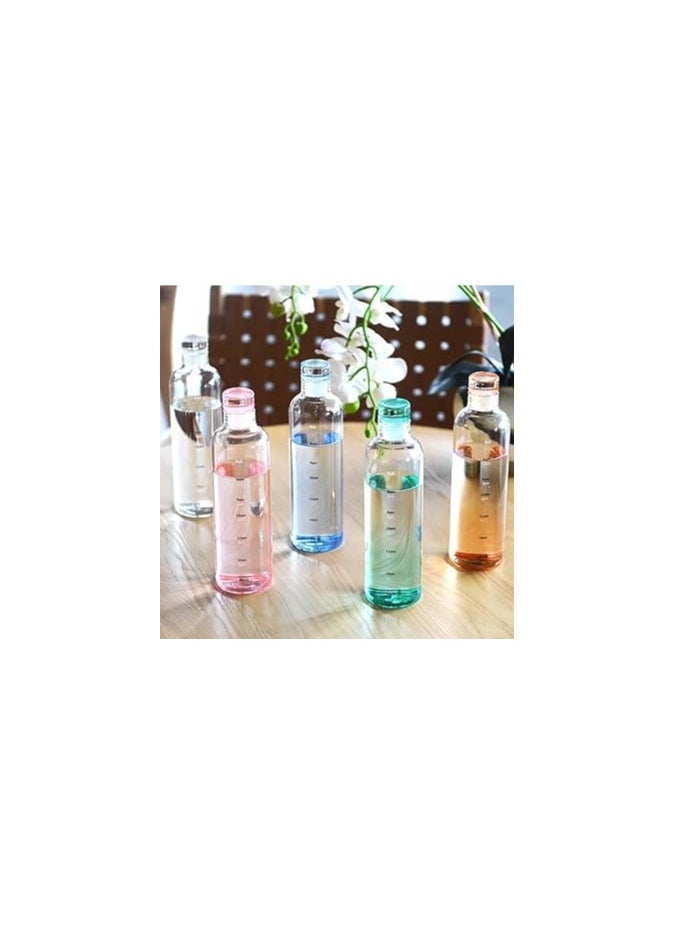 Spaceshoop 500ml Acrylic Water Bottle With Creative Time Markers Leakproof  - Image 2