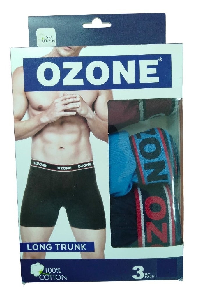 أوزون 3 قطع ملابس داخلية طويلة للرجال من القطن