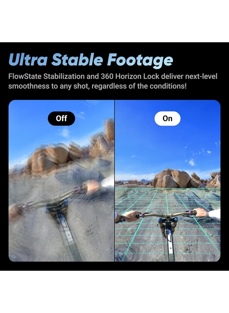Insta360 Insta360 X4  Waterproof 8K 360 Action Helmet Camera 4K WideAngle Video Invisible Selfie Stick Effect Removable Lens Guards 135 Min Battery Life Sports Content Travel Outdoor Creator  - Image 4