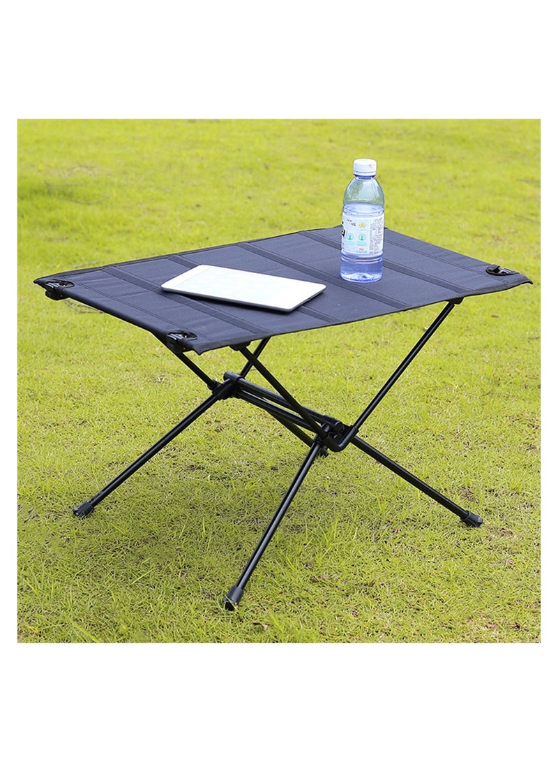 إسكدنيا طاولة تخييم محمولة قابلة للطي في الهواء الطلق مع منظم تخزين شبكي وحقيبة حمل - Image 2