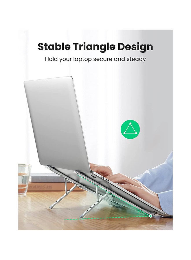 Ugreen Laptop Stand Aluminum Alloy Adjustable Laptop Stand Ergonomic Laptop Stand Portable Foldable Holder for MacBook Pro 2021 MacBook Air, Chromebook Matebook etc. - Image 2