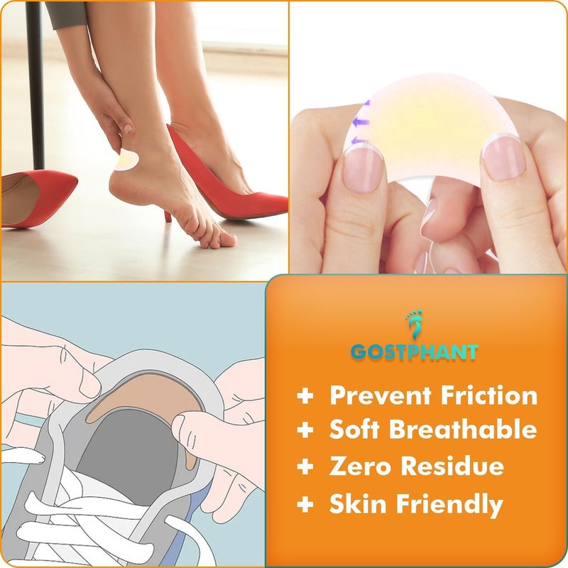 Zikra Blister Bandages, Adhesive Blister Pads, Fast Healing Hydrocolloid Gel Bandages, Blister Bandages for Feet, Shoes, Toes, Heel | Blister Prevention Tape - Assorted Sizes (15 Count Total) - Image 5