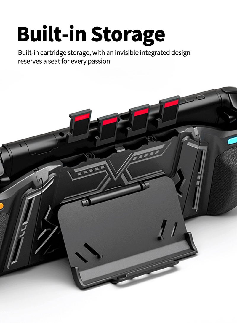 بيكسنست غطاء حماية لجهاز Nintendo Switch 2 مع أغطية أزرار، حماية كاملة مقاومة للخدش والصدمات، لون أسود - Image 5