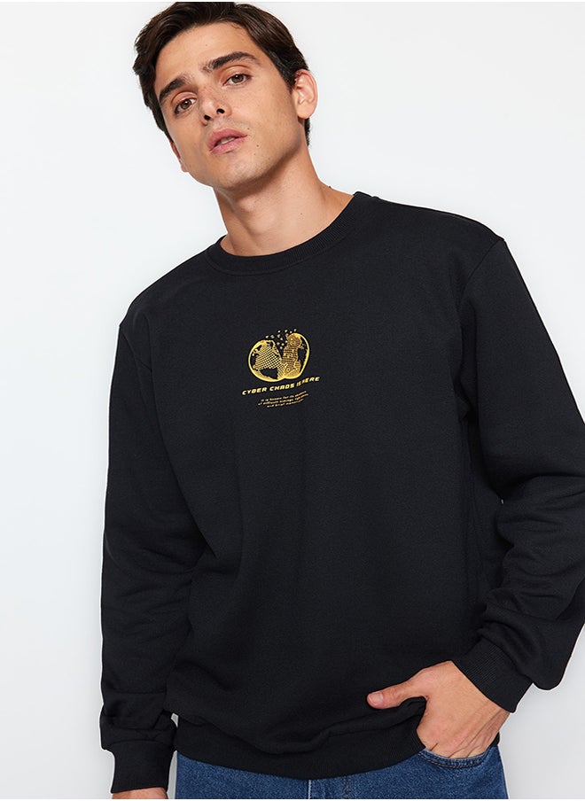 trendyol - Sweatshirt - Black - Regular fit - Image 1