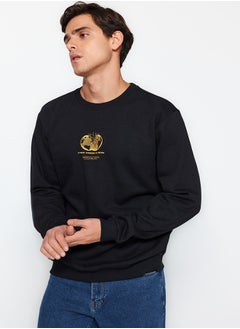 Sweatshirt - Black - Regular fit