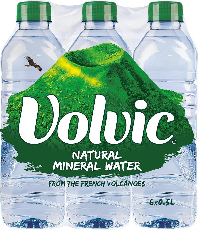 Volvic Natural Mineral Water, 6 X 0.5 Litre - Image 2