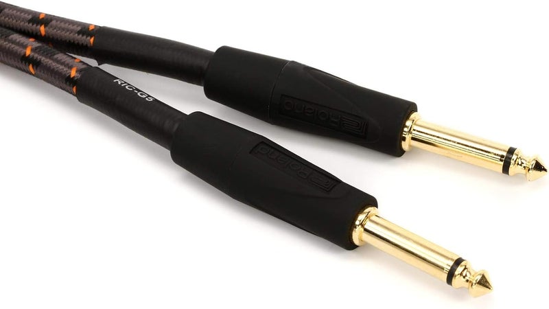 Roland Gold Series Instrument Cable, Straight/Straight 1/4-Inch Jack, 5-Feet - Image 2