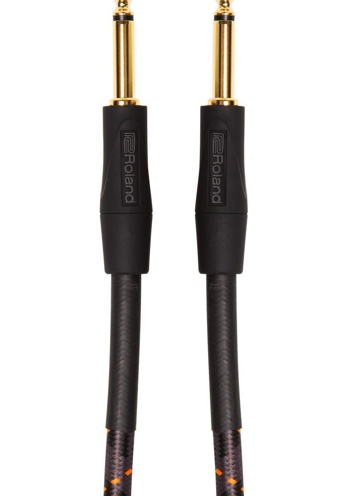Roland Gold Series Instrument Cable, Straight/Straight 1/4-Inch Jack, 5-Feet - Image 1