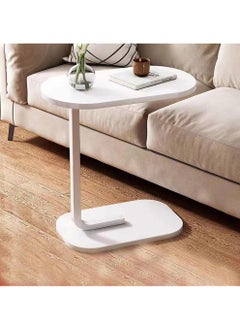 Side Table Small Bedside Table Mini Skinny Bedside Table End Table, Space Saving Height 27.6 inches (70 cm) C-Shaped Coffee Table, Side Sofa Snack Table for Sofa Reclining Furniture