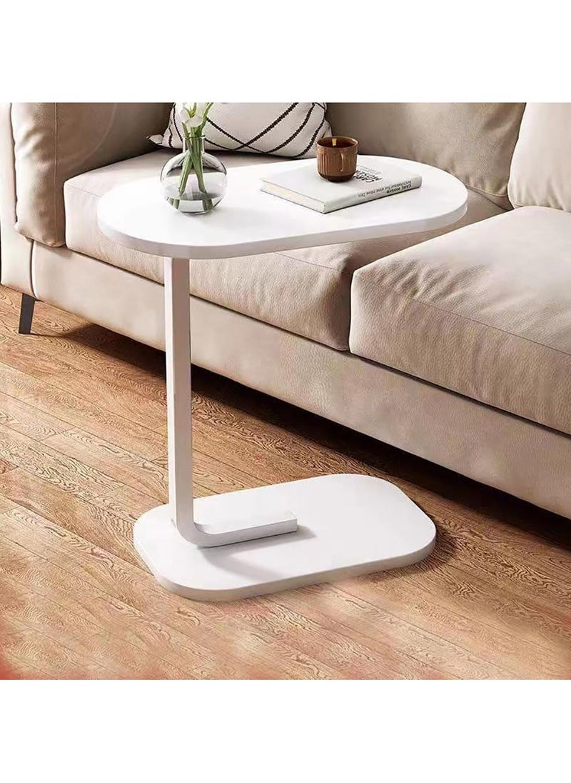 DubaiGallery Side Table Small Bedside Table Mini Skinny Bedside Table End Table, Space Saving Height 27.6 inches (70 cm) C-Shaped Coffee Table, Side Sofa Snack Table for Sofa Reclining Furniture  - Image 1