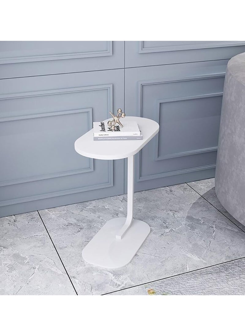 DubaiGallery Side Table Small Bedside Table Mini Skinny Bedside Table End Table, Space Saving Height 27.6 inches (70 cm) C-Shaped Coffee Table, Side Sofa Snack Table for Sofa Reclining Furniture  - Image 4