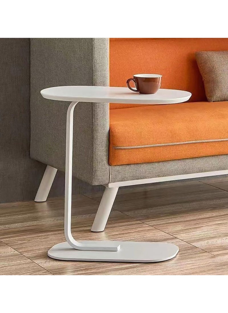 DubaiGallery Side Table Small Bedside Table Mini Skinny Bedside Table End Table, Space Saving Height 27.6 inches (70 cm) C-Shaped Coffee Table, Side Sofa Snack Table for Sofa Reclining Furniture  - Image 3