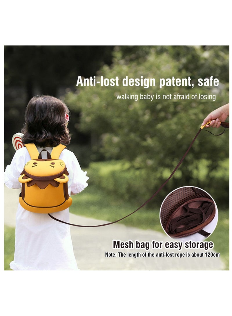 Nohoo حقيبة نوهو 3D لرياض الأطفال أسد أصفر (كبير) - Image 5