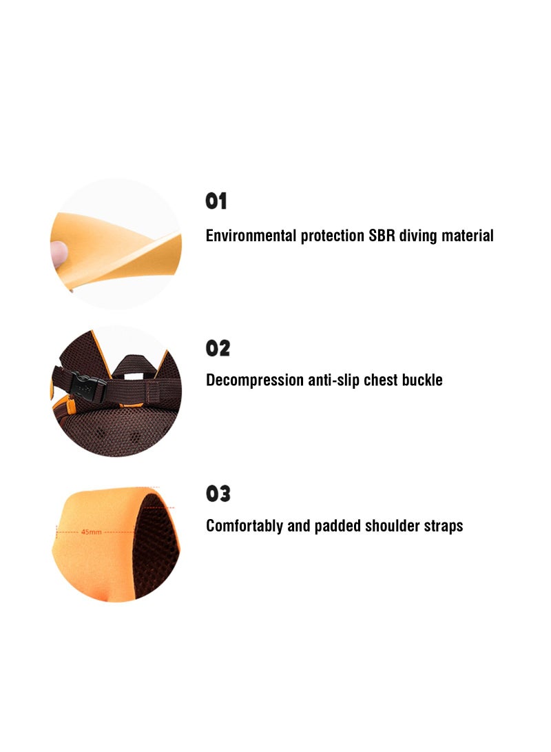 Nohoo حقيبة نوهو 3D لرياض الأطفال أسد أصفر (كبير) - Image 4