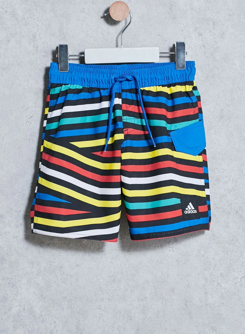 Adidas Youth Striped Shorts