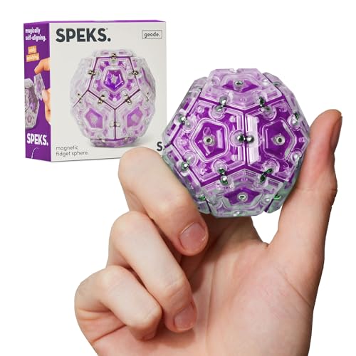 Speks Geode Magnetic Fidget Toy Sensory Desk Toy for Adults Teens 14 Stress Relief Gift Sphere Quartz - Image 1