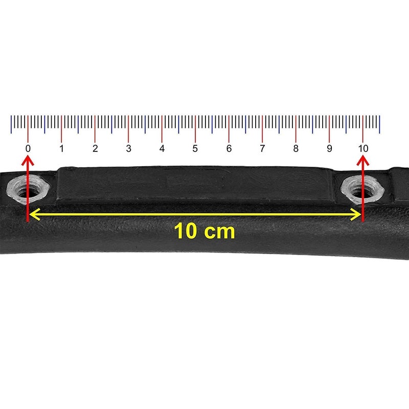 IYB 10 CM PU Black Computer Chair Handle with one Wrench and 4 Bolt for All revolving ChairComputer Chairs Office Chairs etc - Image 4