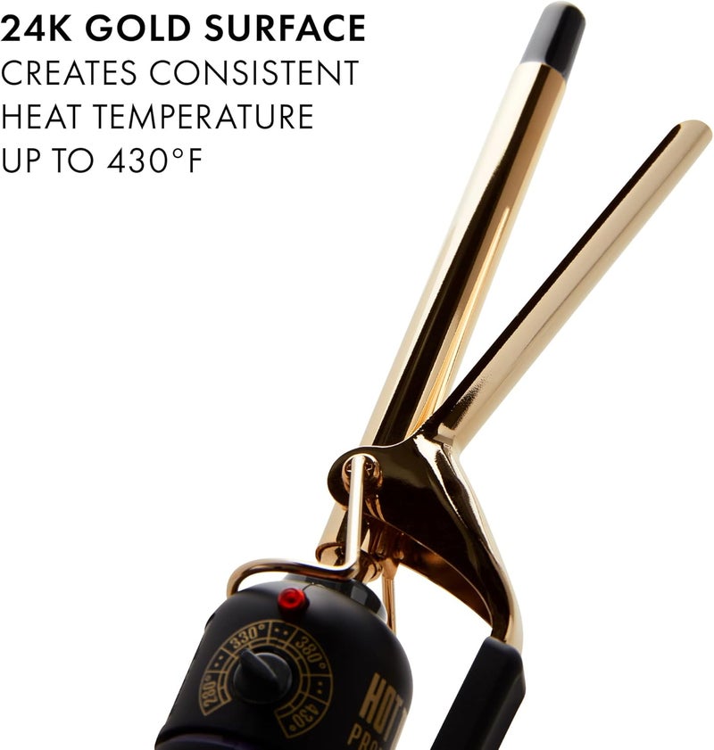 Hot Tools Pro Artist 24K Gold Curling Iron for Long Lasting, Defined Curls (1/2 in) - Image 3