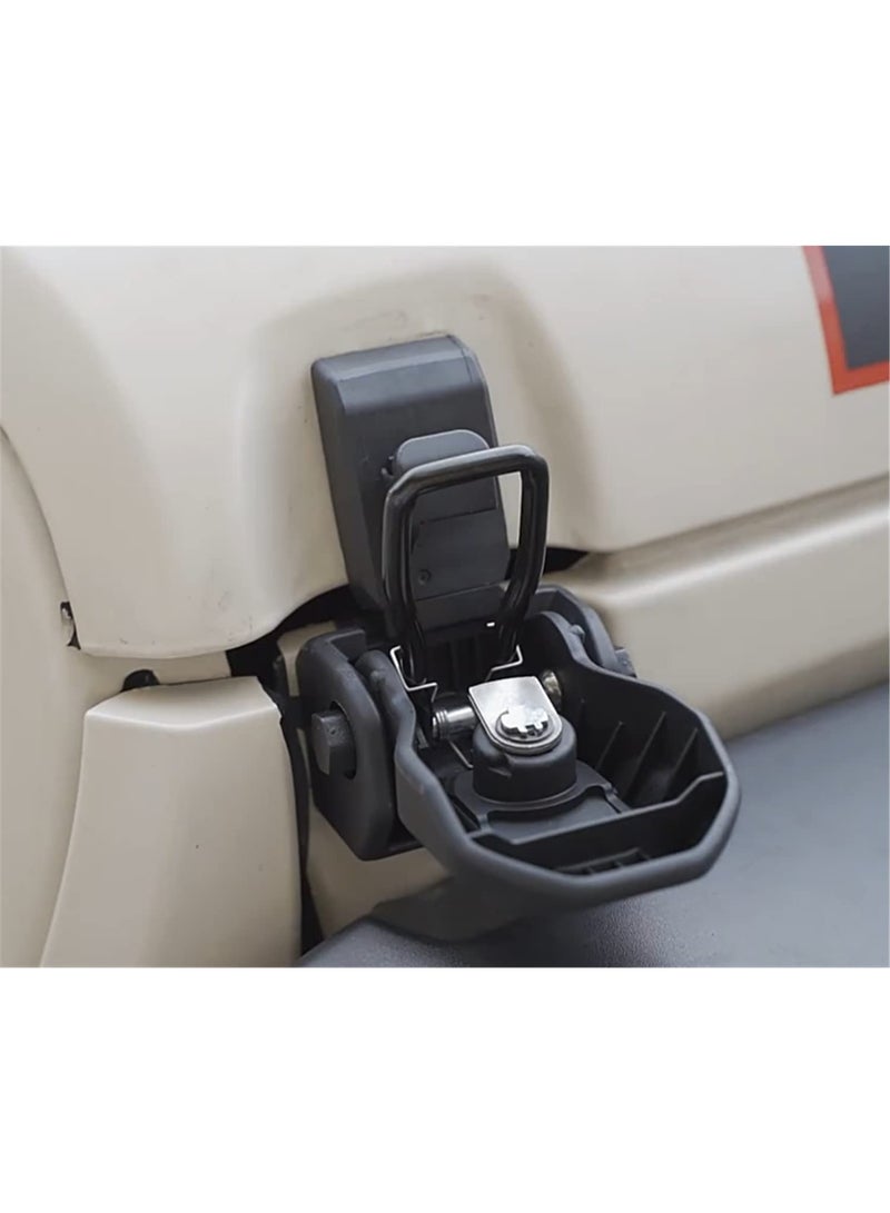 KISSUN Car Anti-theft Hood Latches Catch for 2018 2019 2020 2021 2022 2023 2024 Jeep Wrangler JL JLU 4XE Rubicon Sahara Sport Gladiator JT with Lock Keys - Image 4