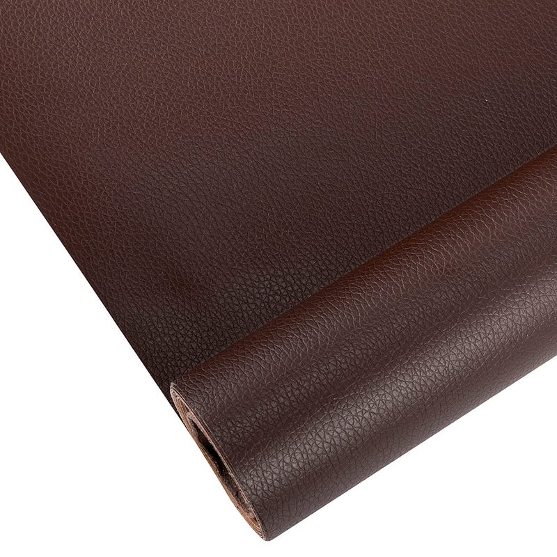 HomeFast HomeFast Artificial PU Leather Patches Faux Synthetic Leather Fabric Self Adhesive for Sofa Car Seats Handbags Jackets Repair Patches Sticky DIY Material 60x30cm Pack of 2