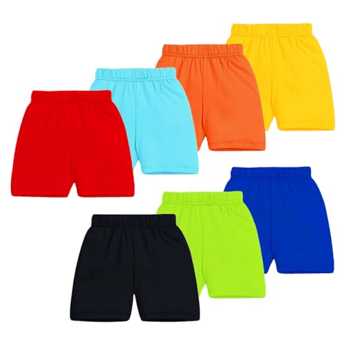 Kuchipoo Boys Regular Fit Cotton Shorts (KUC-SHT-157, Multicolor, 8-9 Years) - Pack of 7 - Image 2
