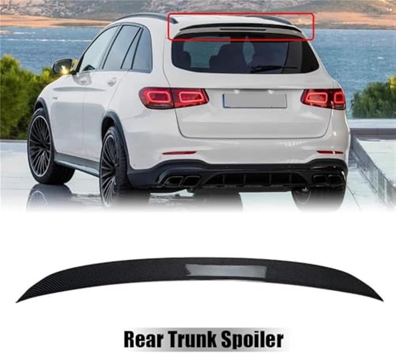 Wivplex Carbon Fiber Look Rear Trunk Spoiler for GLC Models - Image 4