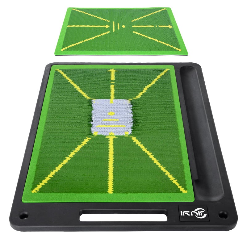 JIUYIBC Golf Mat Pro Premium Swing Training Mat for Analyzing Swing Path and Ball Impact, Replaceable Golf Practice Mats for Indoor Outdoor Hitting Training, Gifts for Men - Image 1