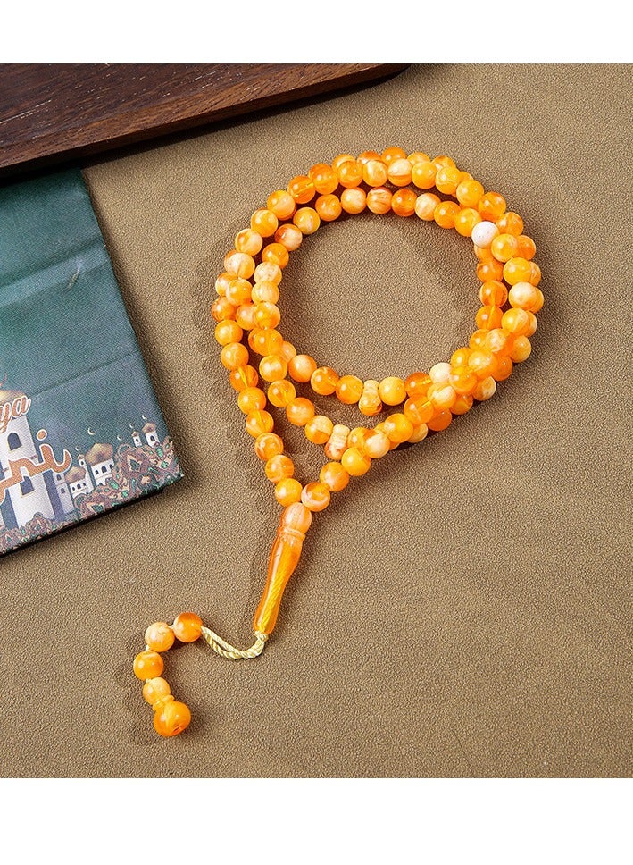 جي آر كيه سي مسبحة تسبيح من 99 خرزة بحجم 8 مم – خفيفة الوزن، متينة، مثالية للاستخدام اليومي - Image 1