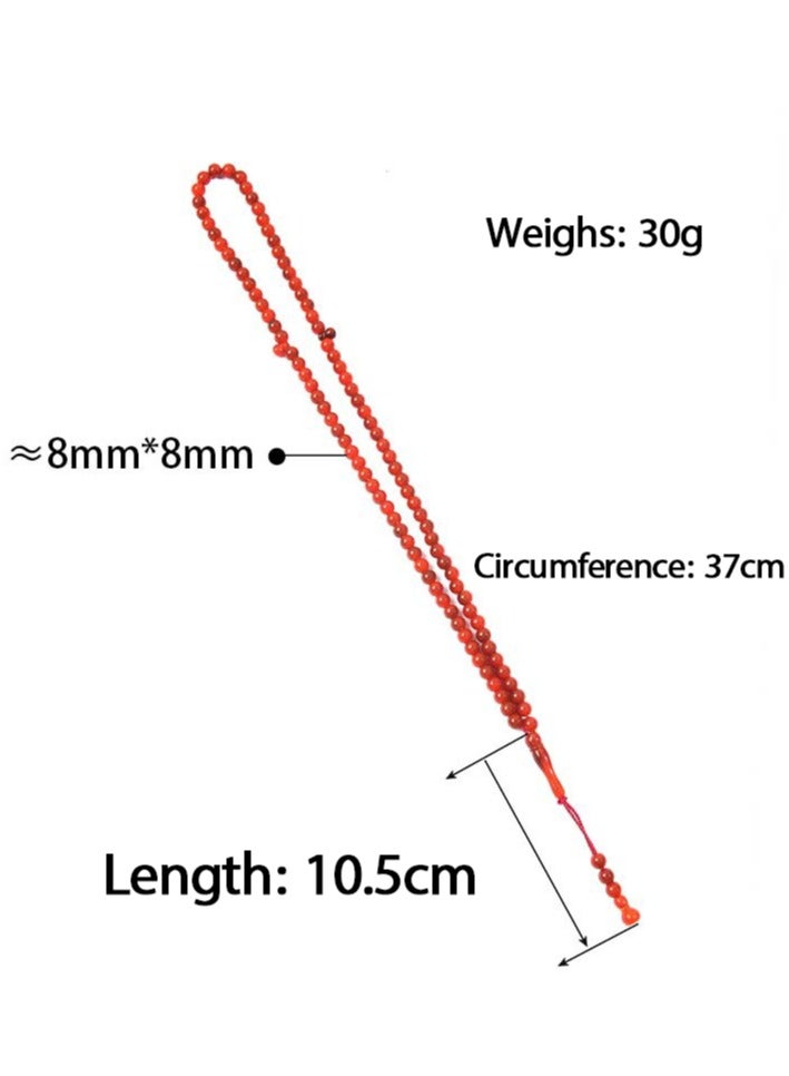 جي آر كيه سي مسبحة تسبيح من 99 خرزة بحجم 8 مم – خفيفة الوزن، متينة، مثالية للاستخدام اليومي - Image 3