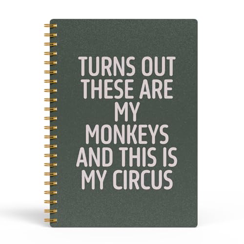 EKGJW Funny Notebooks for Work, Green Aesthetic Journal, Funny Boss Day Gifts, Boss Gifts for Men Women, Funny Gifts for Boss, Boss Office Decor, Spiral Notebook 5.5x8.3 Inch - Image 1