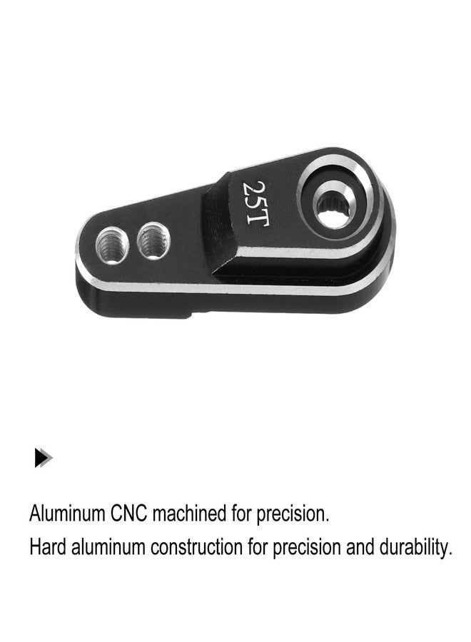 MECCANIXITY Aluminum Alloy 25T Steering Servo Arm Horn Silver for 1/10 RC Car/Boat/Airplane Boat Accessories 1 Pcs - Image 3