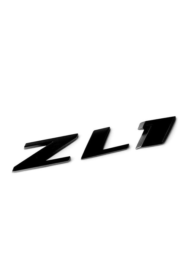 Yoaoo 1pc OEM Black ZL1 Emblem Badge Letter Rear Side Zl1 Door Replacement for Camaro Ss Rs (Matte Black) - Image 1