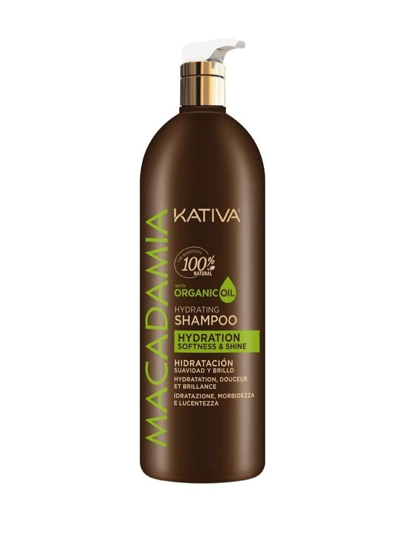 Kativa Macadamia Hydrating Shampoo Hydration Softness & Shine  - Image 1