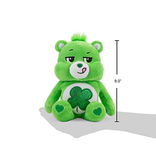 Care Bears دببة العناية 9 دب قماش محشو بطن لامع دب الحظ الناعم القابل للعناق - Image 5
