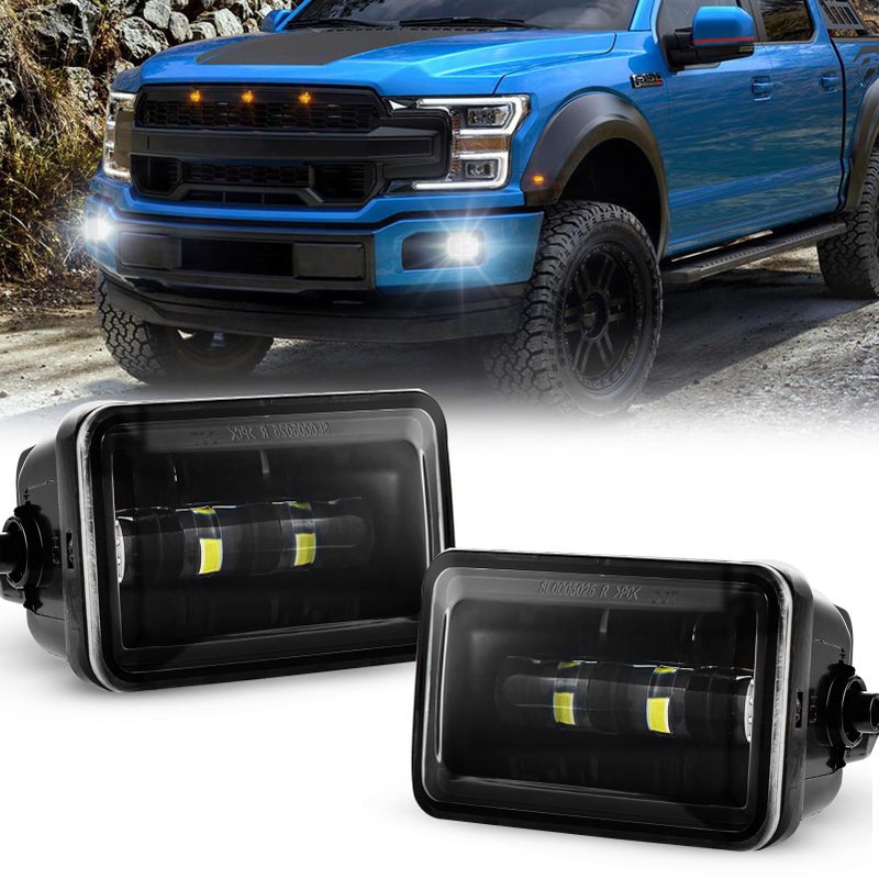 WEZEMLIGHT LED Fog Lights Compatible With 20152020 Ford F150 F150 20172018 Super Duty Fog Light Bumper Driving Lamp Set Assembly Kit