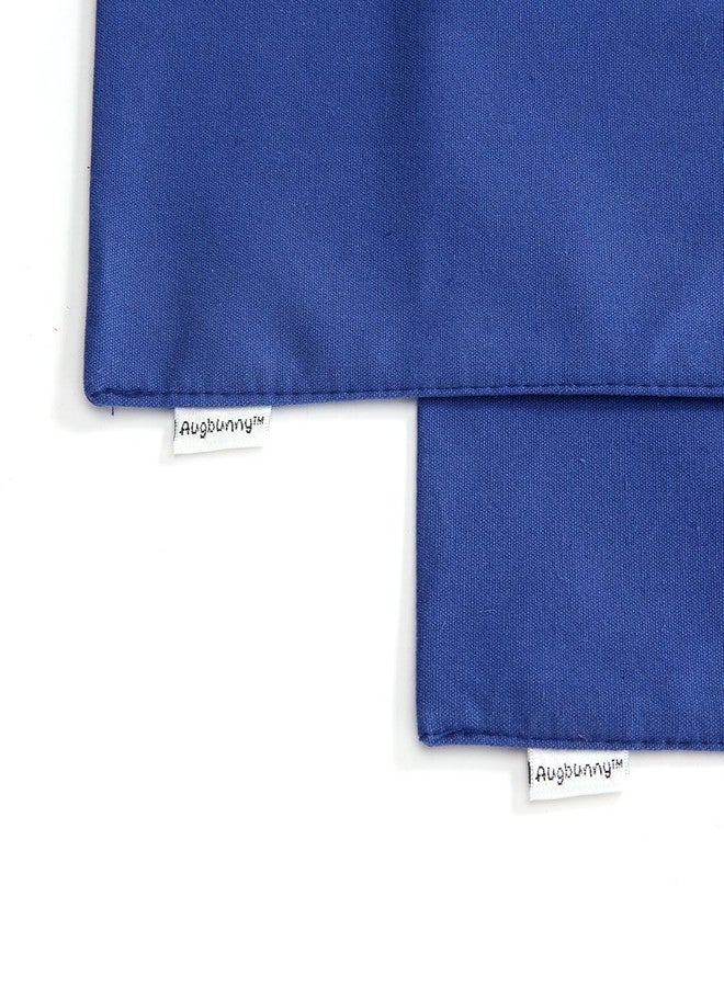 Augbunny 100% Cotton Canvas Travel Laundry Bag, 2-Pack (Small, Navy) - Image 4