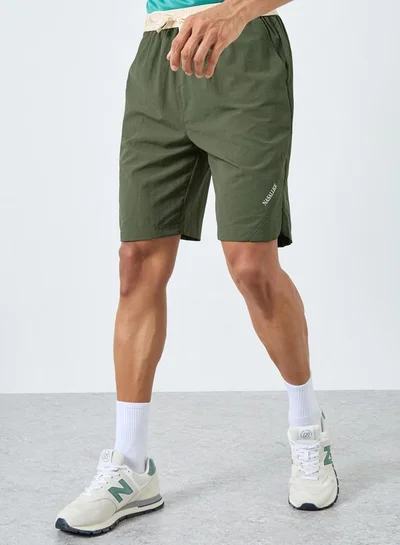 Styli Active Men Green Regular Fit Active Shorts