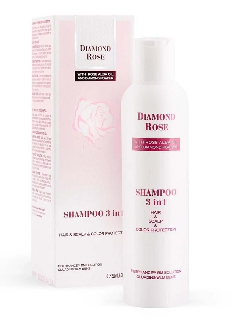 DIAMOND ROSE SHAMPOO 3 IN 1 200ML