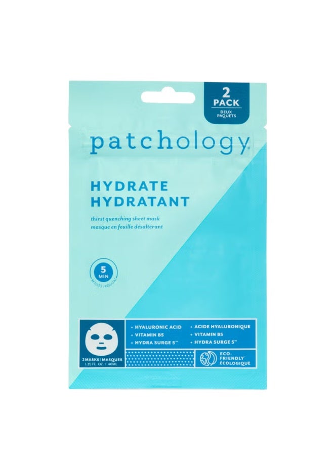 Patchology FlashMasque Hydrate Mask (Pack of 2) - Image 1