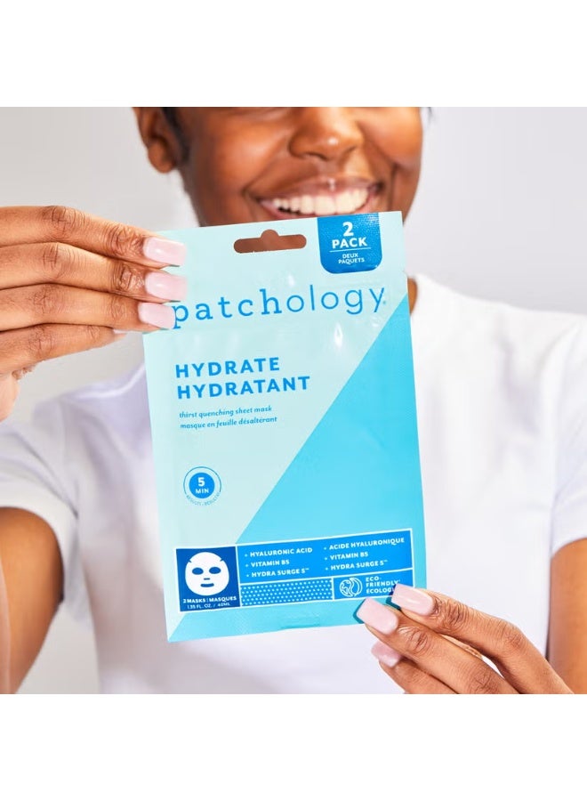 Patchology FlashMasque Hydrate Mask (Pack of 2) - Image 2