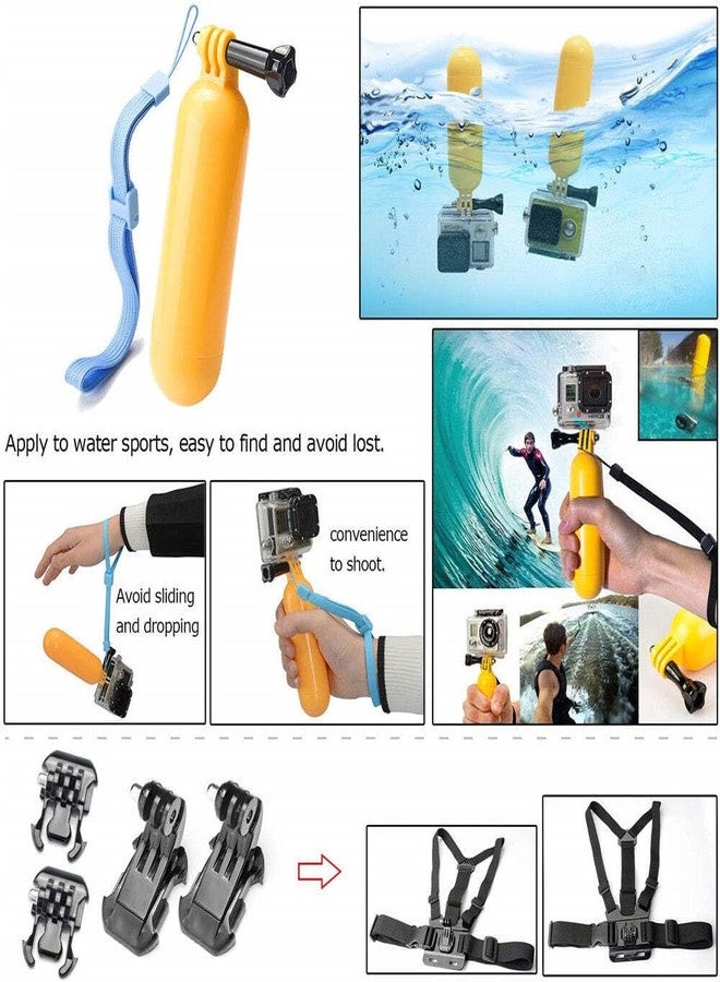 Reflex Camera 50 in 1 Action Camera Accessories Kit, compatible with GoPro Hero 9-12, DJI Osmo Action 2, 3, 4, Insta360 X2, X3, Akaso/Sony Sports Cameras and more - Image 3