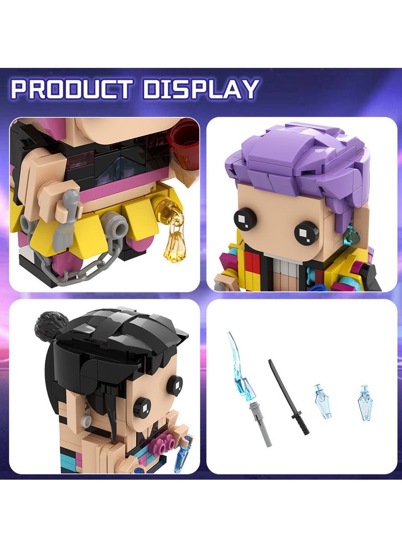 general K-pop Demon Hunters Mirazo Irumi Brick Toy beautifully restores the character image and can be used as a room decoration ornament - Image 3