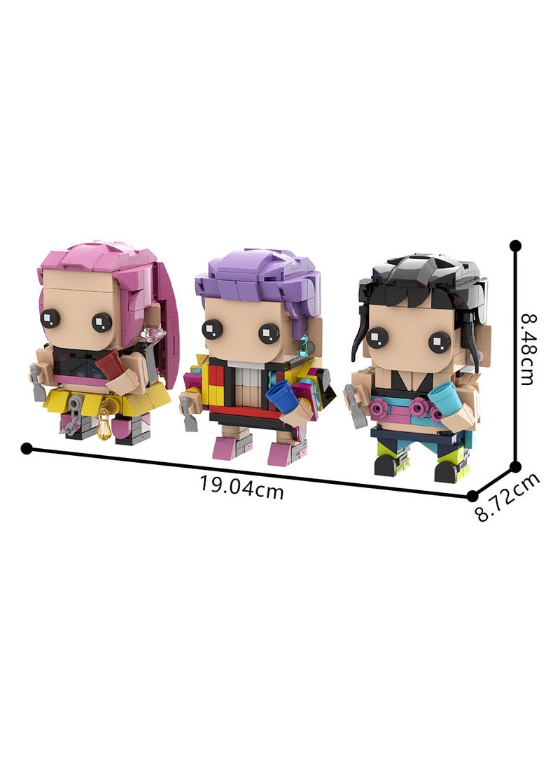 general K-pop Demon Hunters Mirazo Irumi Brick Toy beautifully restores the character image and can be used as a room decoration ornament - Image 2